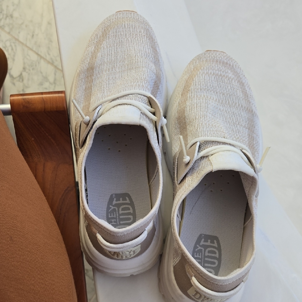 Hey Dude Light Tan Slip-On Shoes